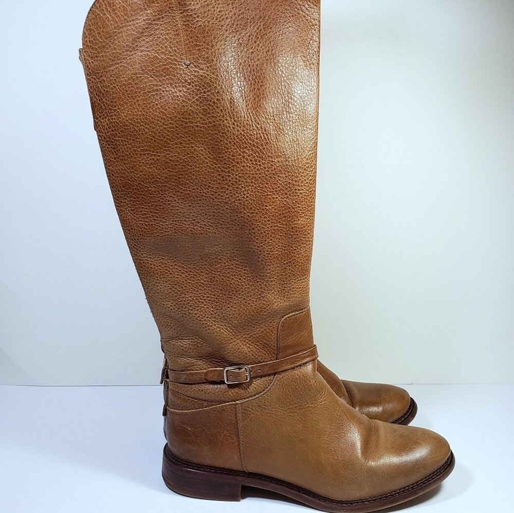 Franco Sarto Wide Calf Leather High Knee Boots